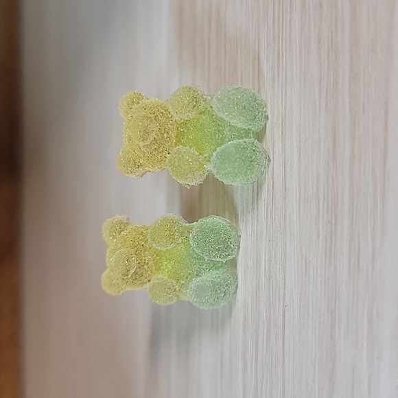 🔥LAST PAIR🔥 CITRUS SUGAR GUMMY BEAR STUD EARRINGS - Picture 3 of 6